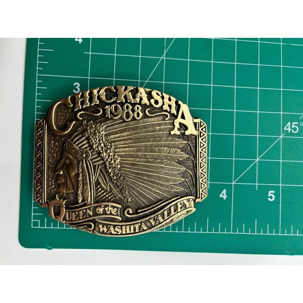 1988 Chickasha Belt Buckle Queen of the Washita Valley‎ Limited Edition